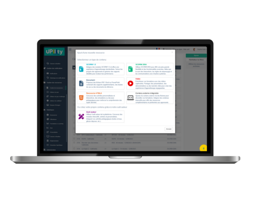 plateforme lms upility - ressources